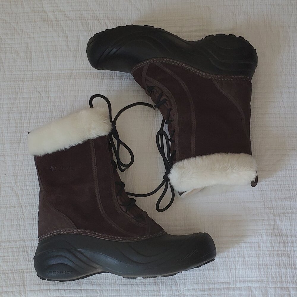 Columbia Brown Winter Snow Boots Womens Size 7